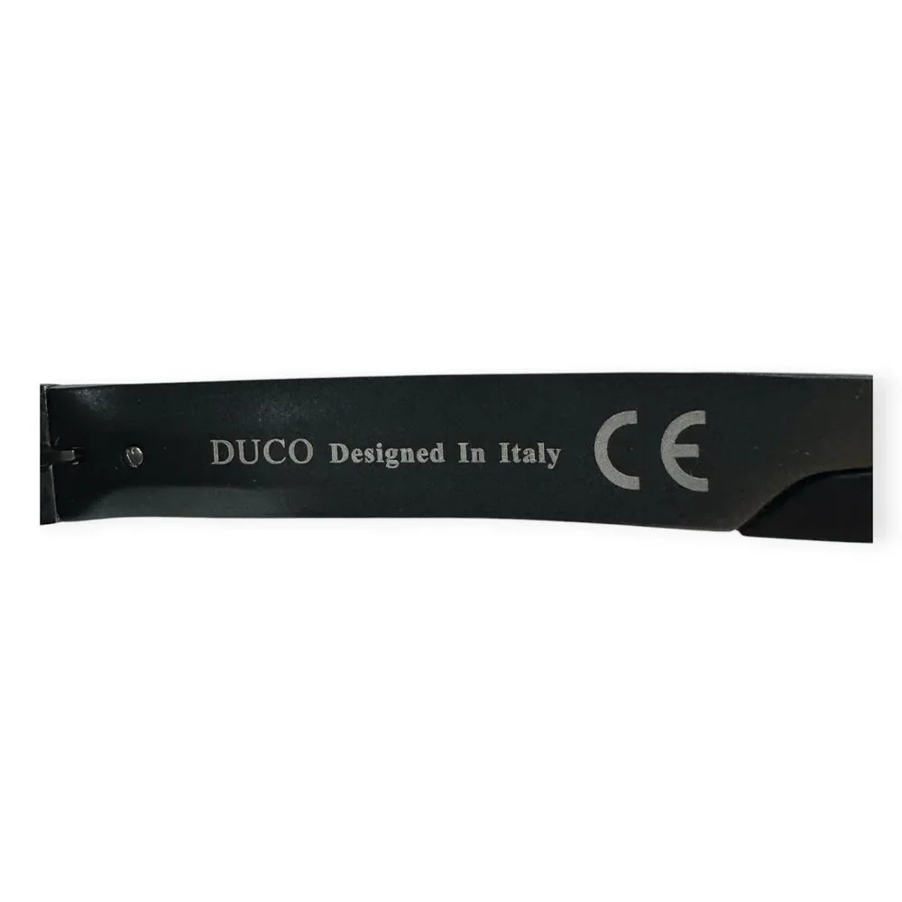 DUCO 8207 Gray Polarized Sunglasses Carbon Fiber Frame Made in Italy 135mm